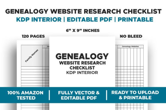 Maximize Your Genealogy Website Research Checklist KDP