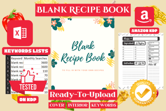 The Blank Recipe Book Cookbook Journal: A Tool for Organizing Your Culinary Journey