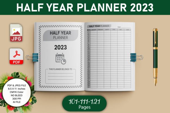 The Essential Half Year Planner: A Streamlined Tool for Modern Productivity