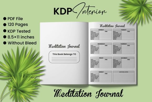 The Meditation Journal Log Book: Your Personal Guide to a Calmer Mind