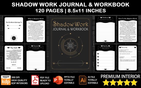 The Shadow Work Journal Workbook Interior: A Practical Guide to Uncovering Your Subconscious