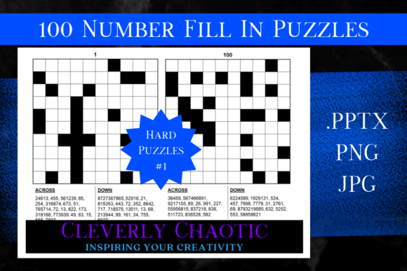 The Ultimate Puzzle Book Creation Resource: 100 Number Fill in Puzzles for KDP