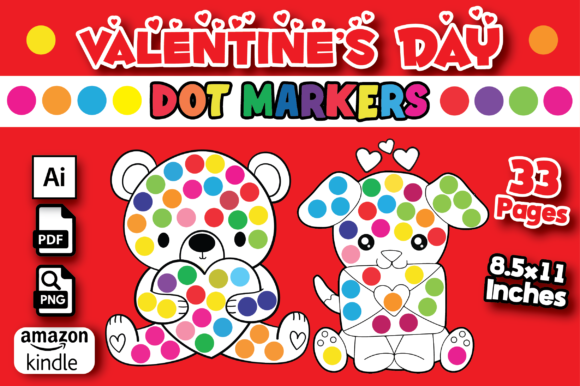 Valentine’s Day Dot Marker Activity Books for KDP Success